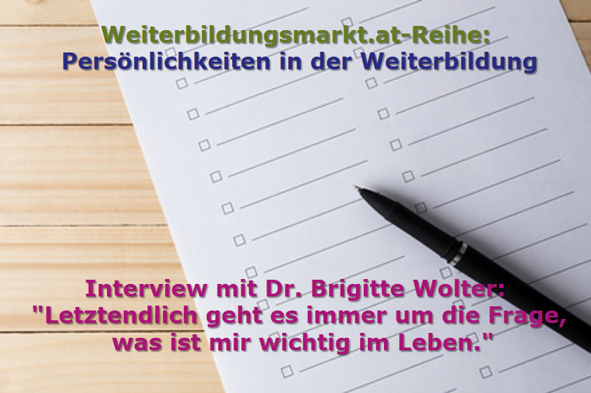 Dr. Brigitte Wolter: „Letztendlich geht es immer um die Frage, was ist mir wichtig im Leben.“