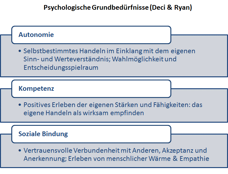 ...kulturübergreifend geltende, psychologische Grundbedürfnisse... 